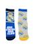 Chaussettes antidérapantes avec appliques - real madrid Multicolor 2 - vertbaudet enfant 