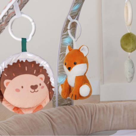 Tapis d'éveil sons et lumières bornéo Beige - forêt 4 - vertbaudet enfant 