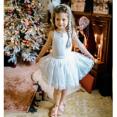 Déguisement serre-tête de la reine de glace avec tresse Bleu 6 - vertbaudet enfant 