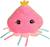 Peluche - peluche sonore méduse bellabloo friends - 30 cm Orange 1 - vertbaudet enfant 