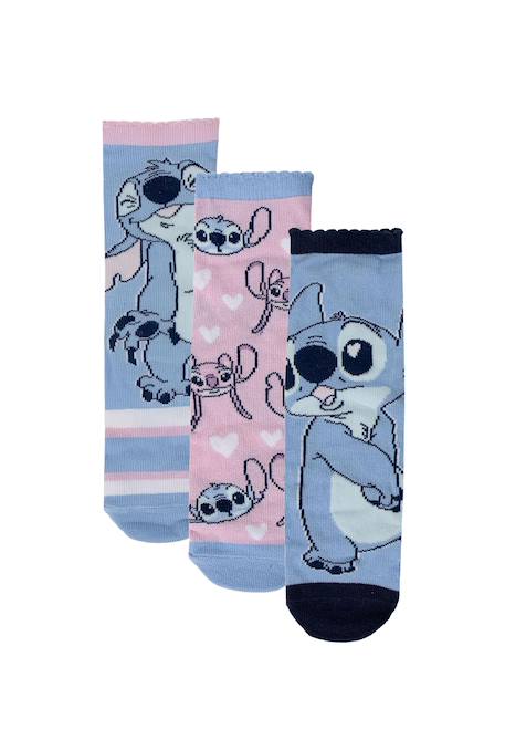 Lot de chaussettes 3 pièces stitch Multicolor 1 - vertbaudet enfant 