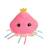 Peluche - peluche sonore méduse bellabloo friends - 30 cm Orange 3 - vertbaudet enfant 