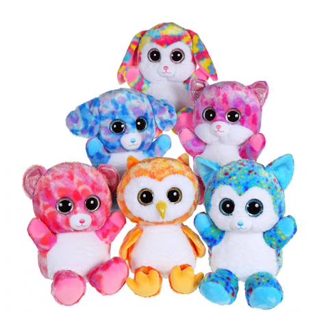Peluche ours - hoopy - brilloo friends ours 30 cm Rose 3 - vertbaudet enfant 