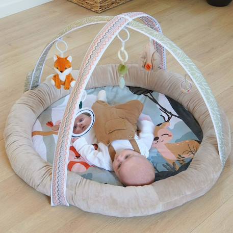 Tapis d'éveil sons et lumières bornéo Beige - forêt 3 - vertbaudet enfant 