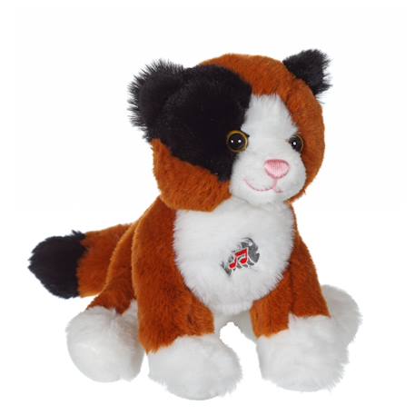 Peluche - peluche dogz & kats sonores 18 cm - chat noir et marron Marron 2 - vertbaudet enfant 