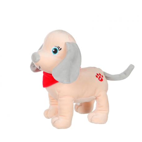 Peluche chiot - fun puppies sonores, beige foulard rouge Rouge 2 - vertbaudet enfant 