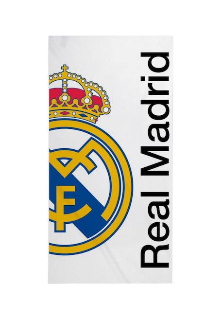 Serviette polyester - real madrid Blanc 1 - vertbaudet enfant 