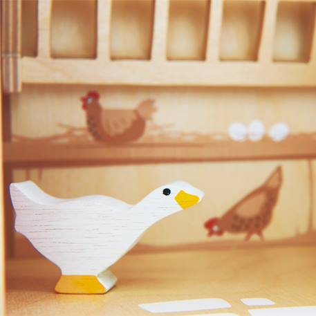 La Ferme en bois avec animaux Beige, rouge, bleu 5 - vertbaudet enfant 