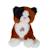 Peluche - peluche dogz & kats sonores 18 cm - chat noir et marron Marron 1 - vertbaudet enfant 