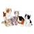 Peluche - chat floppikitty - 22 cm Gris 4 - vertbaudet enfant 