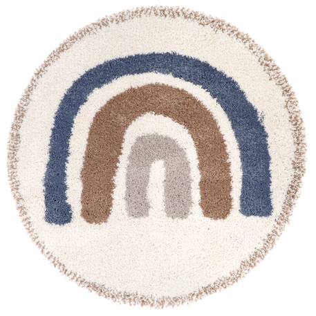 Tapis enfant arc en ciel bohemian rainbow Bleu+Multi 1 - vertbaudet enfant 