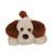 Peluche chien allongé douceur crème oreilles - 20 cm Marron 3 - vertbaudet enfant 