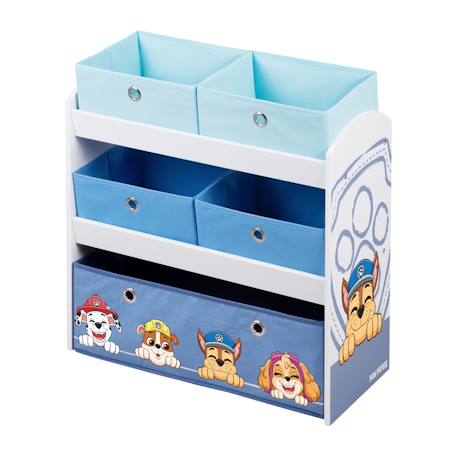 Meuble de rangement jouets avec 5 bacs en toile Paw patrol 1 - vertbaudet enfant 