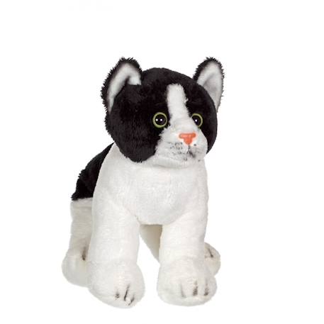 Peluche - peluche chat floppikitty - noir et blanc 22 cm Noir 1 - vertbaudet enfant 