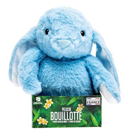 Peluche bouillotte lapin bleu Bleu 3 - vertbaudet enfant 