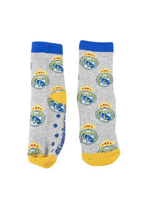 Chaussettes antidérapantes avec appliques - real madrid Multicolor 4 - vertbaudet enfant 
