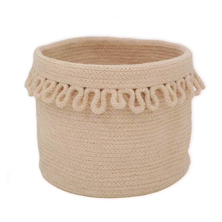 Panier de rangement en corde de coton avec finition pétales louna Beige nude 5 - vertbaudet enfant 