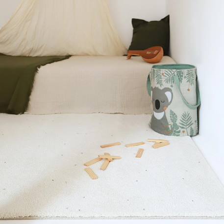 Tapis aspect laine matière recyclée kusumi Ecru 2 - vertbaudet enfant 