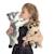 Peluche - peluche loup allongé marron - 30 cm Marron 2 - vertbaudet enfant 