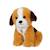 Peluche - peluche chien mimi dogs sonore marron clair et marron foncé - 18 cm Marron 1 - vertbaudet enfant 