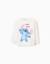 T-shirt en coton avec stitch et volants Blanc 1 - vertbaudet enfant 