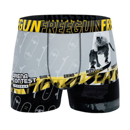 Lot de 4 boxers  extremes sports Blanc/rouge/bleu/gris/jaune 5 - vertbaudet enfant 
