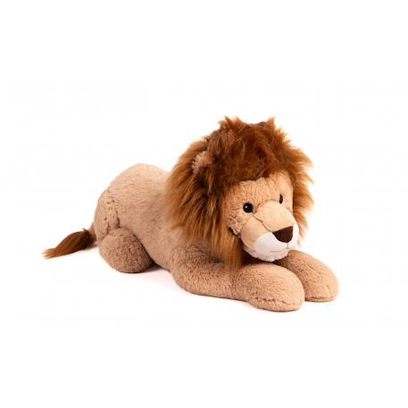 Peluche géante léon le lion allongé  - made in france Marron 5 - vertbaudet enfant 