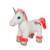 Peluche - peluche lica bella sonore, blanche et rose corail 22 cm Orange 2 - vertbaudet enfant 