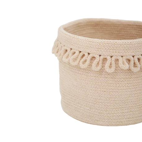 Panier de rangement en corde de coton avec finition pétales louna Beige nude 6 - vertbaudet enfant 