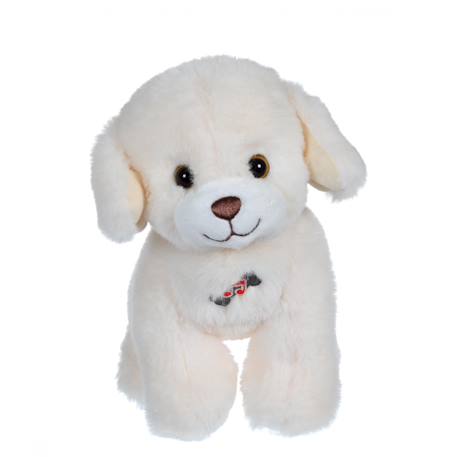 Peluche - dogz & kats sonores 18 cm - chien Blanc 1 - vertbaudet enfant 