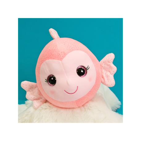Peluche - peluche sonore poisson bellabloo friends - 30 cm Rose 4 - vertbaudet enfant 