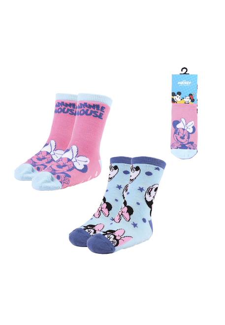 Chaussettes antidérapantes 2 pièces minnie Multicolor 1 - vertbaudet enfant 