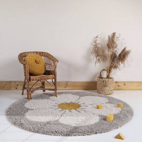 Tapis enfant arc en ciel bohemian rainbow Bleu+Multi 5 - vertbaudet enfant 