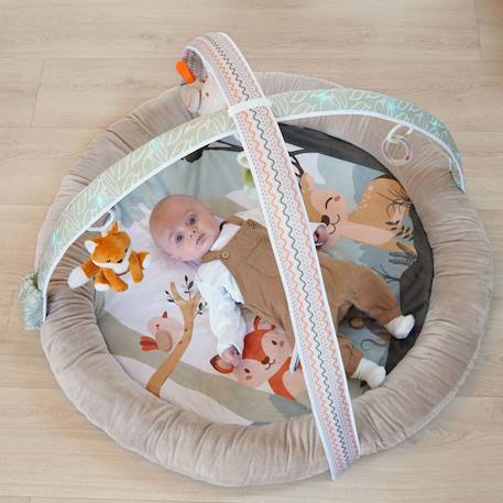 Tapis d'éveil sons et lumières bornéo Beige - forêt 6 - vertbaudet enfant 