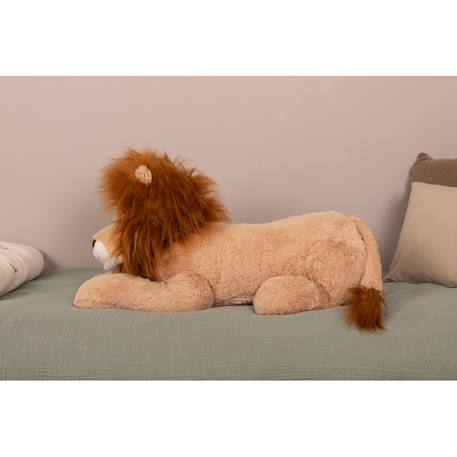 Peluche géante léon le lion allongé  - made in france Marron 2 - vertbaudet enfant 