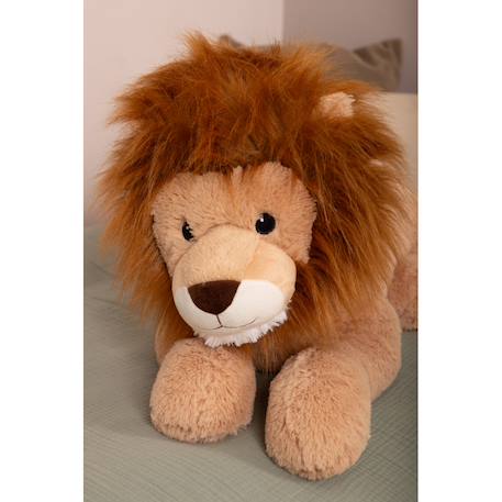 Peluche géante léon le lion allongé  - made in france Marron 4 - vertbaudet enfant 