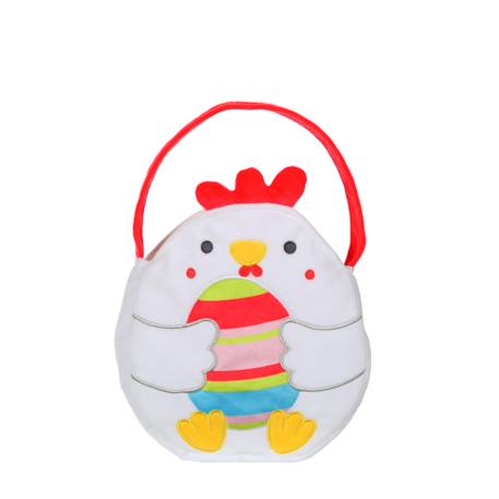 Peluche - bonbonnière œuf coloré 16 cm Blanc 1 - vertbaudet enfant 