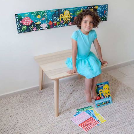 Poster panoramique 750 stickers l'aquarium Multi-coloured 5 - vertbaudet enfant 