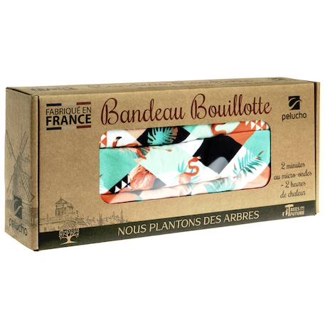 Bouillotte tour de cou Beige+Bleu à pois+Bleu rayé+Bleu roi+Bordeaux+Caramel+Corail+Géométrique orange/vert+Gris+Gris pailleté+Noir+Tropical vert+Vert pastel 26 - vertbaudet enfant 