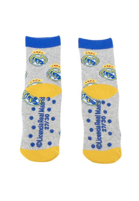 Chaussettes antidérapantes avec appliques - real madrid Multicolor 5 - vertbaudet enfant 