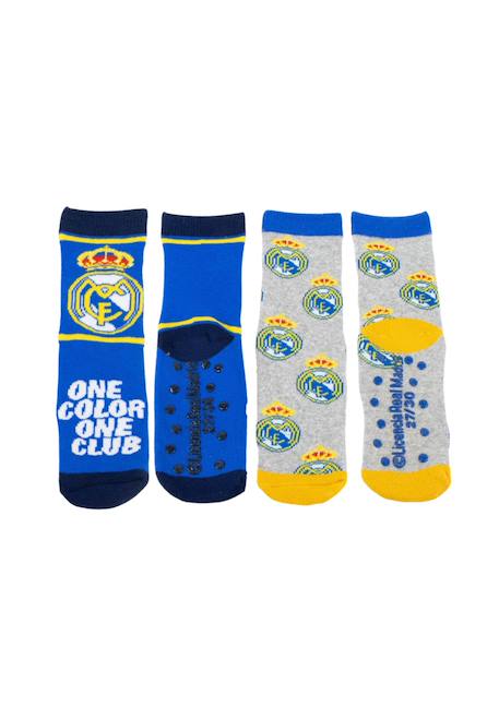 Garçon-Chaussettes antidérapantes avec appliques - real madrid