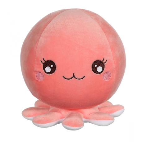Peluche - peluche baby squishi 22 cm - pieuvre rose Corail 2 - vertbaudet enfant 