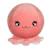 Peluche - peluche baby squishi 22 cm - pieuvre rose Corail 2 - vertbaudet enfant 