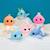 Peluche - peluche sonore méduse bellabloo friends - 30 cm Orange 2 - vertbaudet enfant 