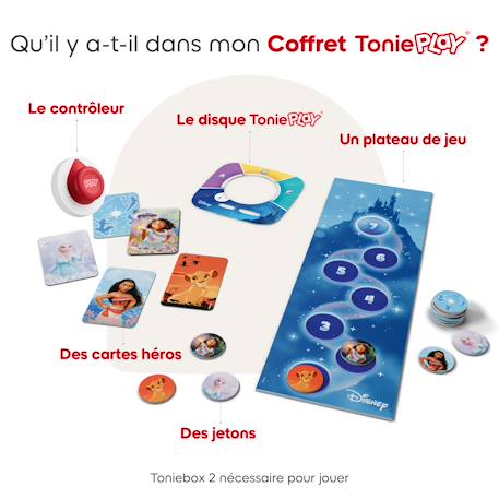 Le coffret tonieplay : disney le grand quiz + le contrôleur MULTICOLORE 4 - vertbaudet enfant 