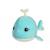 Peluche - peluche sonore baleine bellabloo friends - 18 cm Bleu 1 - vertbaudet enfant 