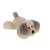Peluche chien allongé douceur crème oreilles grises - 20 cm Gris 1 - vertbaudet enfant 