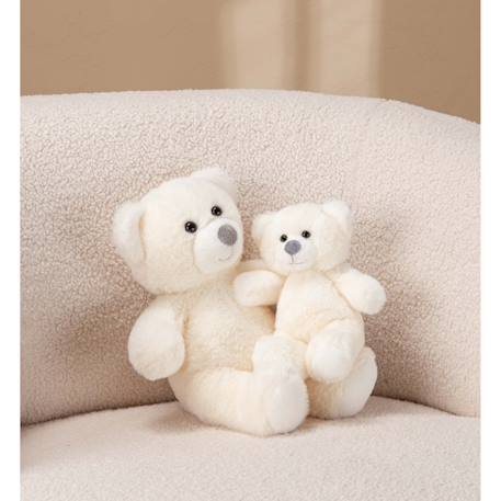 Peluche - peluche ours trendy beige, l'ours à câliner, 15 cm Beige 3 - vertbaudet enfant 