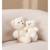 Peluche - peluche ours trendy beige, l'ours à câliner, 15 cm Beige 3 - vertbaudet enfant 