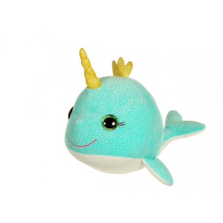 Peluche - peluche sonore narval bellabloo friends - 18 cm Bleu 5 - vertbaudet enfant 
